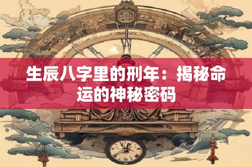 生辰八字里的刑年：揭秘命运的神秘密码