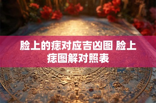 脸上的痣对应吉凶图 脸上痣图解对照表 脸上的痣对应吉凶图 脸上痣图解对照表