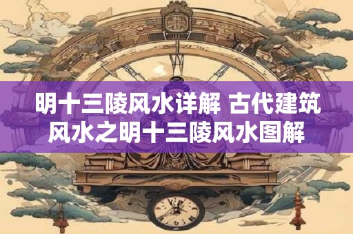 明十三陵风水详解 古代建筑风水之明十三陵风水图解