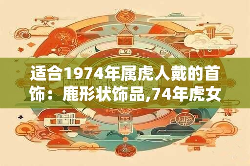 适合1974年属虎人戴的首饰：鹿形状饰品,74年虎女本命年配饰