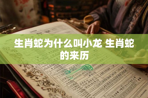 生肖蛇为什么叫小龙 生肖蛇的来历 生肖蛇为什么叫小龙 生肖蛇的来历