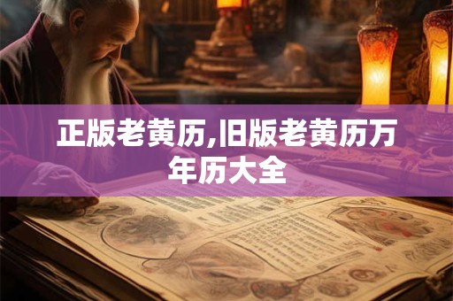 正版老黄历,旧版老黄历万年历大全