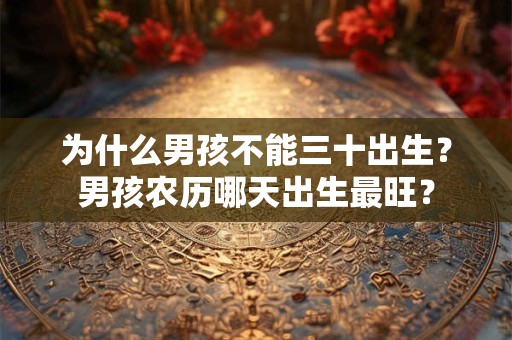 为什么男孩不能三十出生？男孩农历哪天出生最旺？
