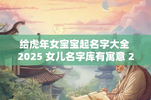 给虎年女宝宝起名字大全 2025 女儿名字库有寓意 2025虎宝宝