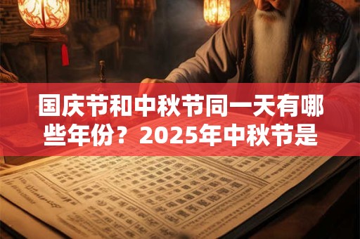 国庆节和中秋节同一天有哪些年份？2025年中秋节是国庆节？