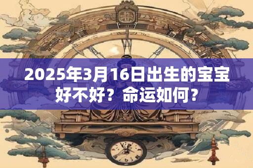 2025年3月16日出生的宝宝好不好？命运如何？