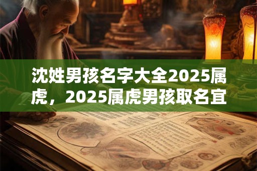沈姓男孩名字大全2025属虎，2025属虎男孩取名宜用字