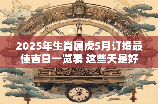 2025年生肖属虎5月订婚最佳吉日一览表 这些天是好日子