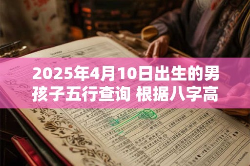 2025年4月10日出生的男孩子五行查询 根据八字高分起名
