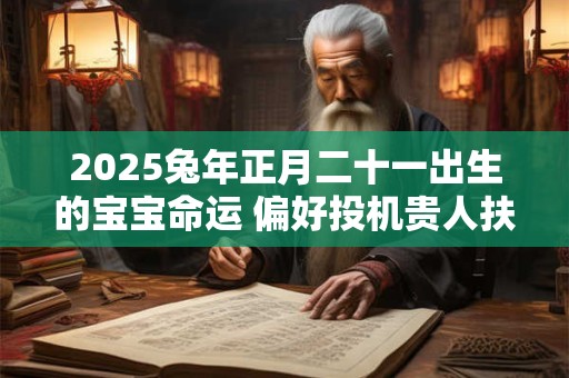 2025兔年正月二十一出生的宝宝命运 偏好投机贵人扶持