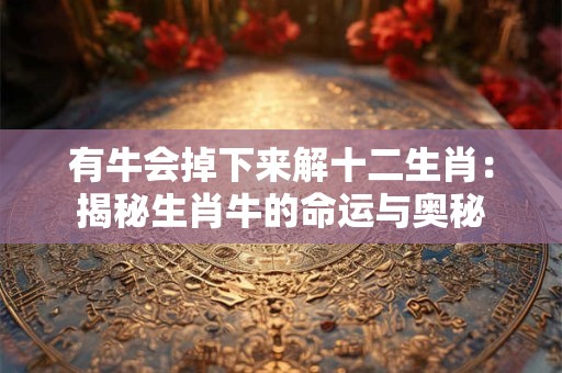 有牛会掉下来解十二生肖：揭秘生肖牛的命运与奥秘