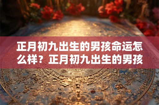 正月初九出生的男孩命运怎么样？正月初九出生的男孩名字