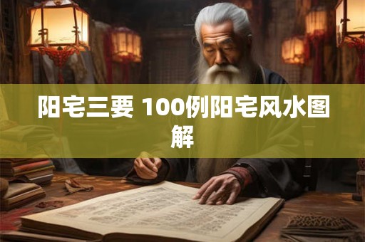 阳宅三要 100例阳宅风水图解