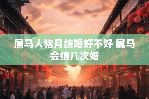 属马人猪月结婚好不好 属马会结几次婚 属马人猪月结婚好不好 属马会结几次婚