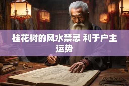 桂花树的风水禁忌 利于户主运势