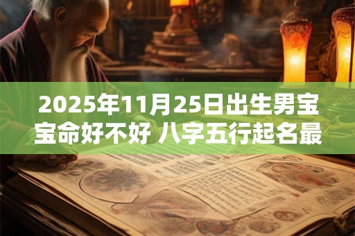 2025年11月25日出生男宝宝命好不好 八字五行起名最全款
