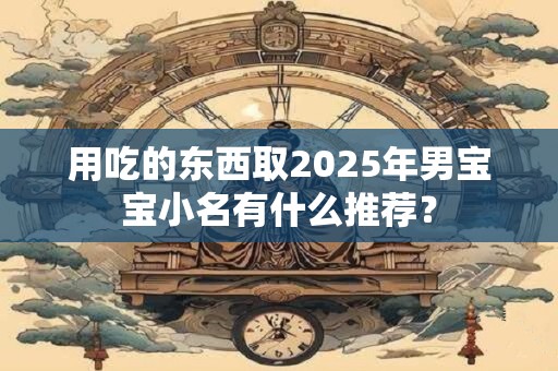 用吃的东西取2025年男宝宝小名有什么推荐？