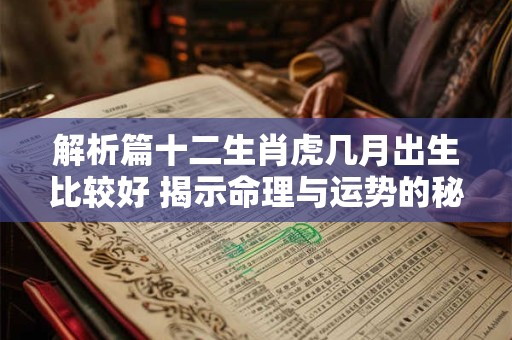 解析篇十二生肖虎几月出生比较好 揭示命理与运势的秘密！