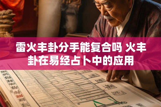 雷火丰卦分手能复合吗 火丰卦在易经占卜中的应用