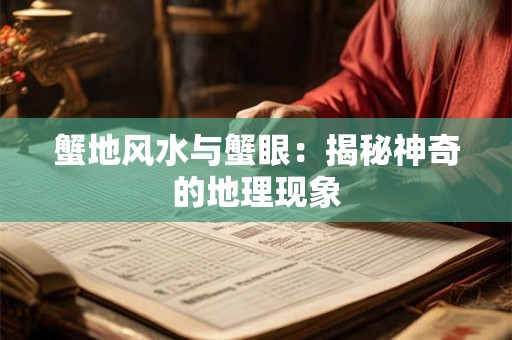 蟹地风水与蟹眼：揭秘神奇的地理现象