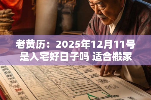 老黄历：2025年12月11号是入宅好日子吗 适合搬家吗