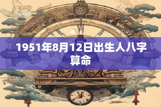 1951年8月12日出生人八字算命