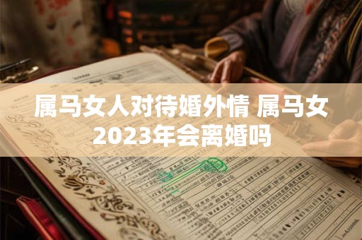 属马女人对待婚外情 属马女2023年会离婚吗
