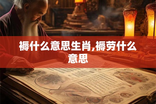 褥什么意思生肖,褥劳什么意思