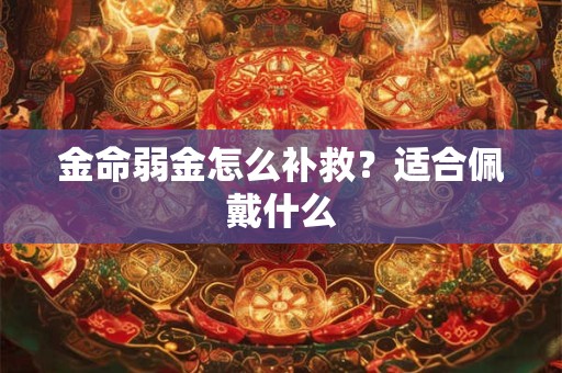 金命弱金怎么补救？适合佩戴什么