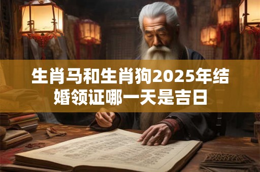 生肖马和生肖狗2026年结婚领证哪一天是吉日