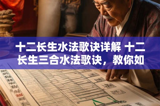 十二长生水法歌诀详解 十二长生三合水法歌诀，教你如何记诵