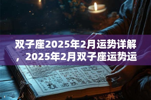 双子座2025年2月运势详解,2025年2月双子座运势运程分析 双子座2025年2月运势详解,2025年2月双子座运势运程分析