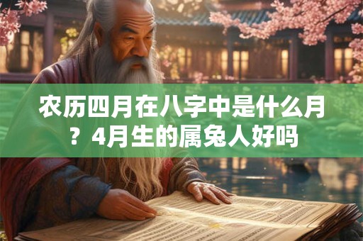 农历四月在八字中是什么月？4月生的属兔人好吗
