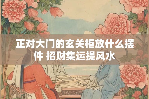 正对大门的玄关柜放什么摆件 招财集运提风水