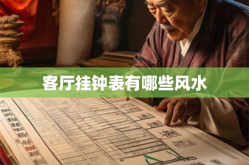 客厅挂钟表有哪些风水