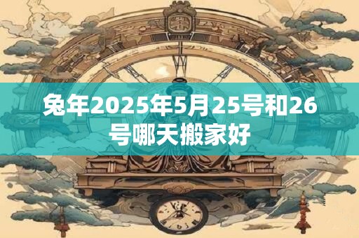 兔年2025年5月25号和26号哪天搬家好
