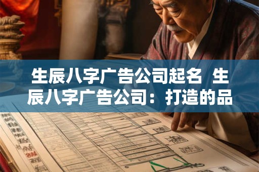 生辰八字广告公司起名  生辰八字广告公司：打造的品牌形象