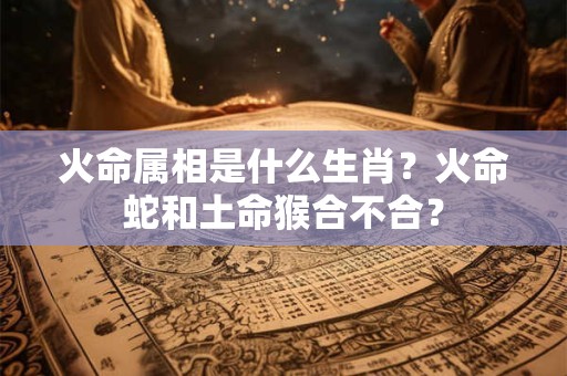 火命属相是什么生肖？火命蛇和土命猴合不合？