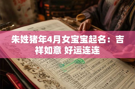 朱姓猪年4月女宝宝起名:吉祥如意 好运连连 朱姓猪年4月女宝宝起名:吉祥如意 好运连连