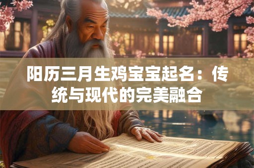 阳历三月生鸡宝宝起名：传统与现代的完美融合