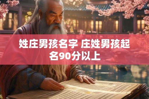 姓庄男孩名字 庄姓男孩起名90分以上
