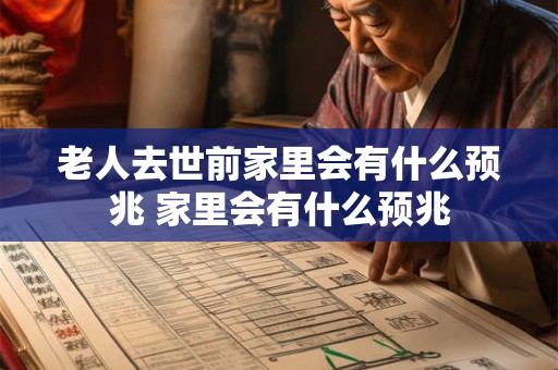 老人去世前家里会有什么预兆 家里会有什么预兆