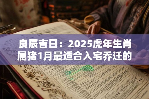 良辰吉日：2025虎年生肖属猪1月最适合入宅乔迁的吉日查询