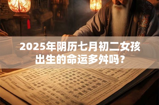 2025年阴历七月初二女孩出生的命运多舛吗？