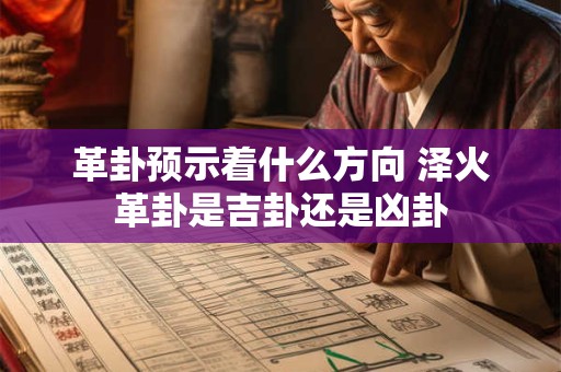 革卦预示着什么方向 泽火革卦是吉卦还是凶卦