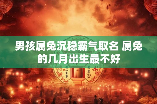 男孩属兔沉稳霸气取名 属兔的几月出生最不好