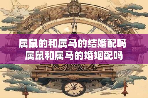 属鼠的和属马的结婚配吗 属鼠和属马的婚姻配吗