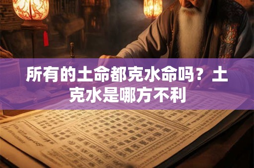 所有的土命都克水命吗?土克水是哪方不利 所有的土命都克水命吗?土克水是哪方不利