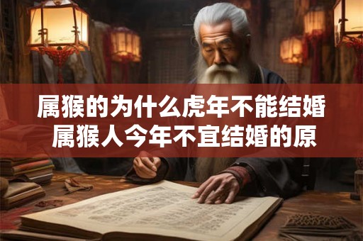 属猴的为什么虎年不能结婚 属猴人今年不宜结婚的原因