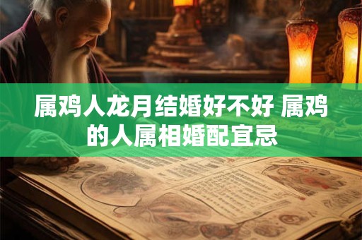 属鸡人龙月结婚好不好 属鸡的人属相婚配宜忌